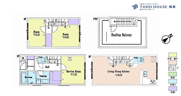 間取り ２ＳＬＤＫ、専有面積９６．２６平米、バルコニー面積１３．２６平米