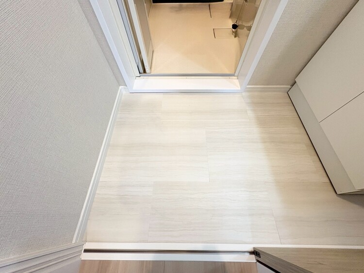 その他 十分な広さの脱衣所。