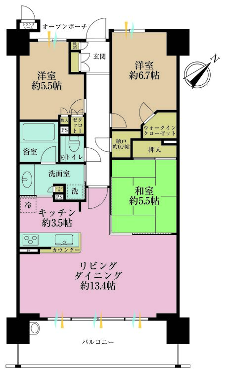 その他 3LDK、専有面積78.18m2