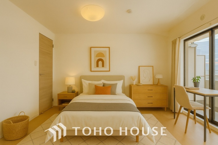 内装 ＊配置してある家具や小物はCGによるイメージ画像です。【ROOM】感性を育むプライベートルームはシンプルでスマートな空間。好みの空間で読書をしたり、音楽を聞いたりと一人の時間も充実したものにできます。