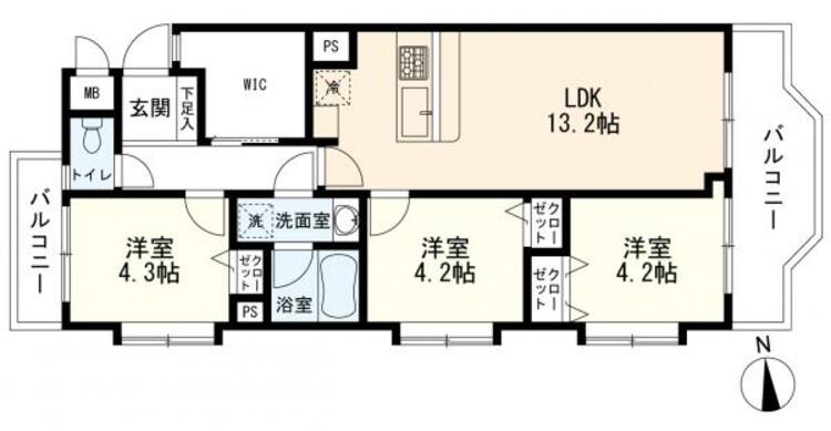 間取り ３ＬＤＫ