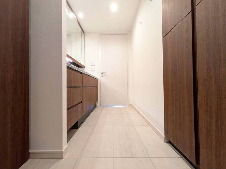 その他 十分な広さの脱衣所。