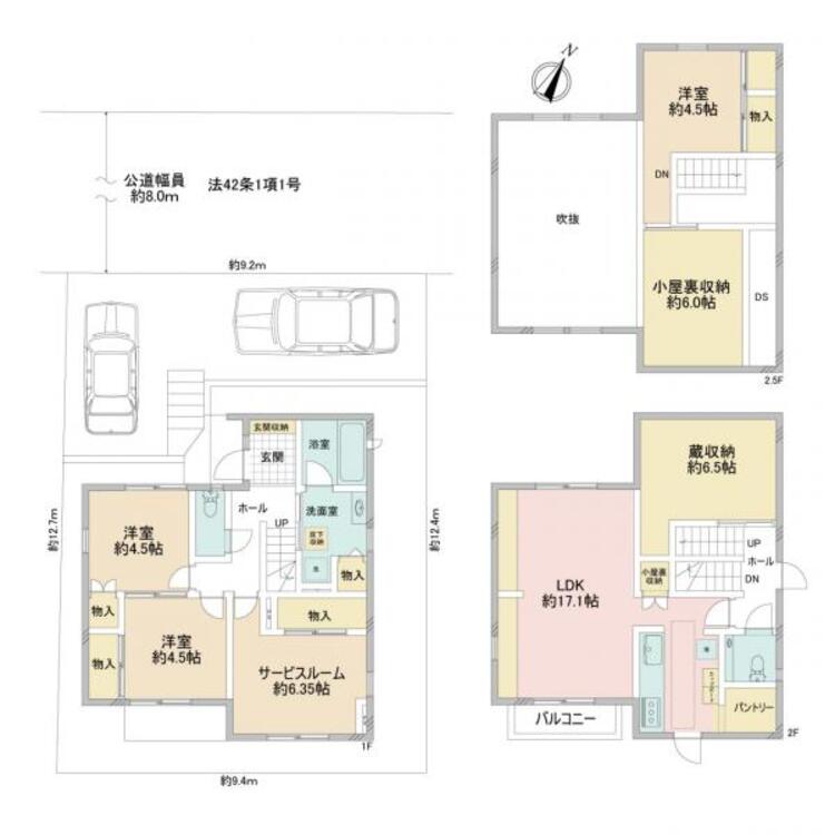 間取り 大きな吹き抜けは開放感や採光の美しさ、安らぎを感じるお家です。
