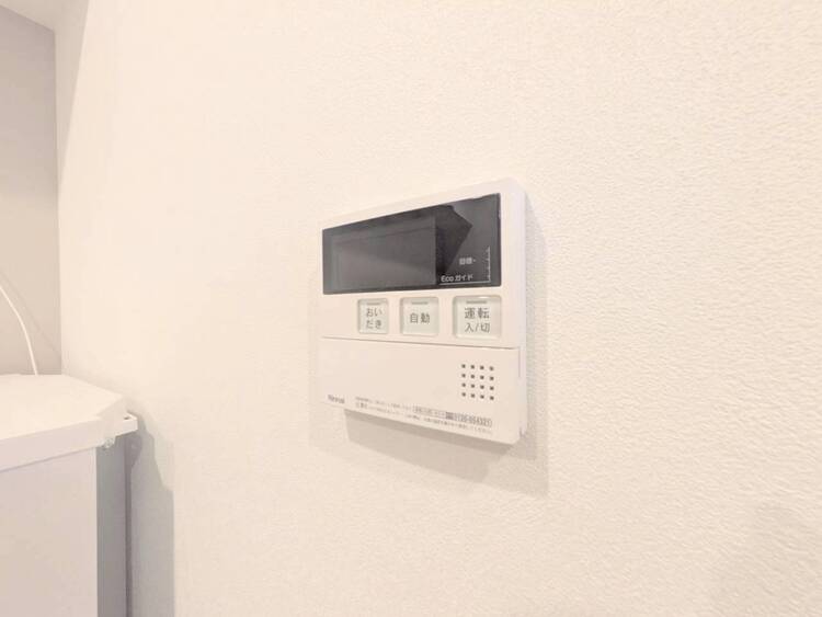 設備 見やすい画面で操作しやすい給湯パネル。