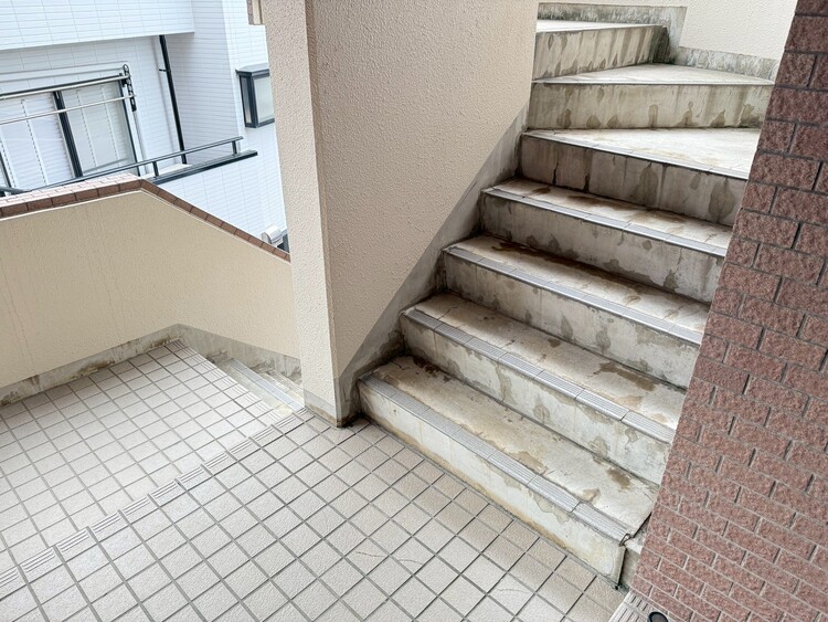 その他 共用部の階段です。明るく清潔に管理されています。