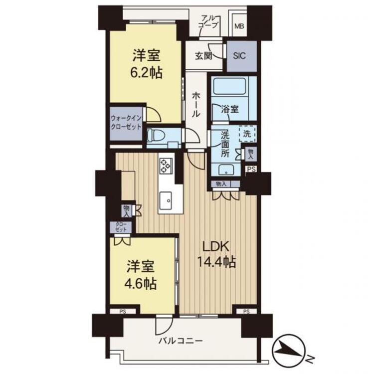 間取り 【間取り図】新規リフォーム済みにて即入居可能♪