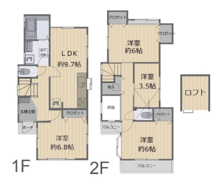 間取り 上質な時間を育む暮らしのメインステージとなる間取り設計です！居心地の良い空間で共に大切に出来る空間！ご家族に個室を与えてあげられ、全室採光もとれて、明るい暖かな住空間の間取りです！ぜひご家族で御見学を