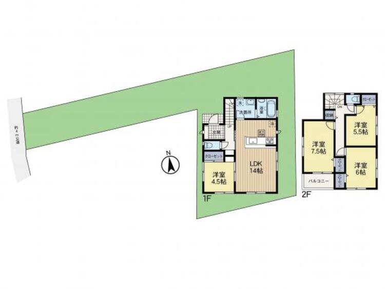 間取り 充実した設備が満載で住みやすい一戸建住宅
