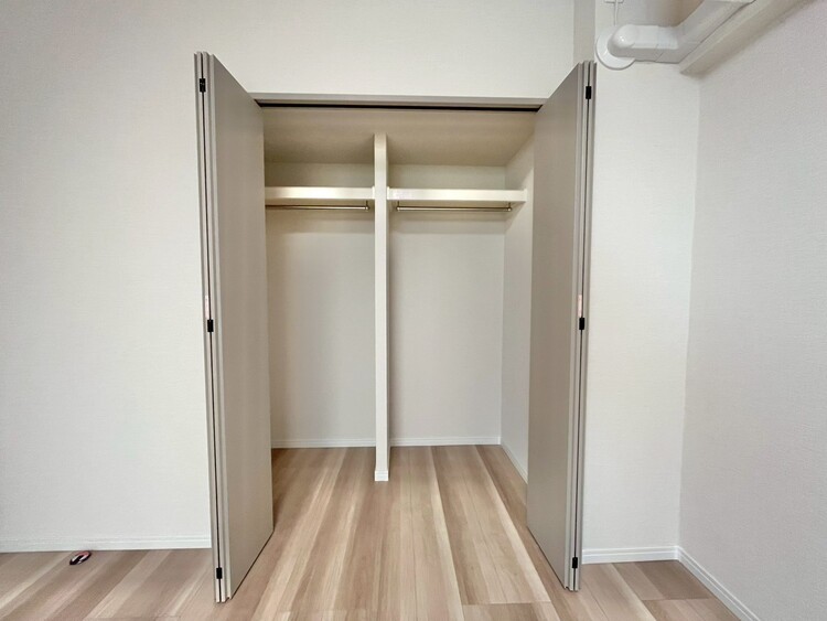 収納 居室にはクローゼットがあり、荷物もスッキリ収納して快適にお過ごしいただけます。