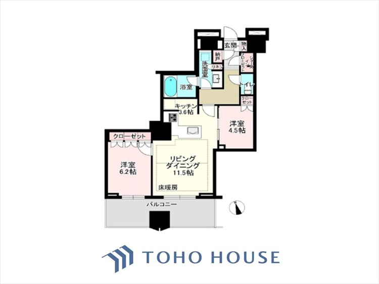 間取り ◆居心地のいい暮らし◆には欠かせない眩い採光。ゆったりとした幅の窓からこの空間に降り注ぐ採光が絶えない。明るいリビングこそ居心地のいい暮らしが待っているのだと思う。
