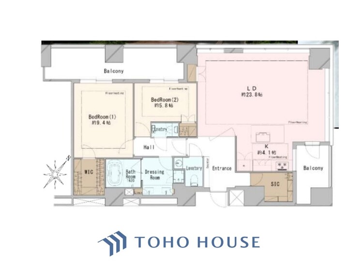 間取り 暮らし続けることで、住まいの意味を問いかける。団欒を育むスペースは通風・日当たり良好で、窓を開けるとすこやかな風が吹き抜けます。