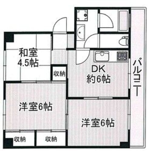 新北野第1コーポ　A棟の物件画像