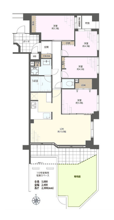 その他 4LDK、専有面積73.63m2