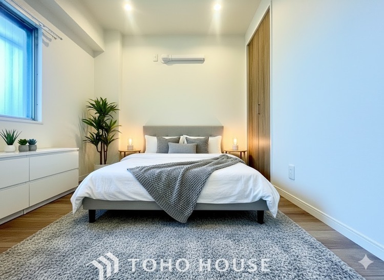 内装 【PRIVATE ROOM】◆快適◆な暮らしに不可欠な収納スペース。快適さとともに思い出も詰まっていく。※配置してある家具や小物はCGによるイメージ画像です。