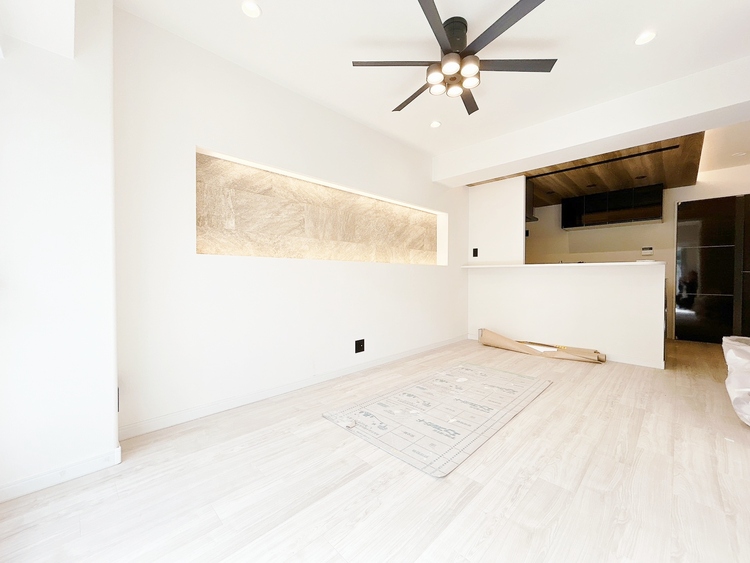 居間 豊かな居住性と、安心感を満たすクオリティが見事に調和した住空間。