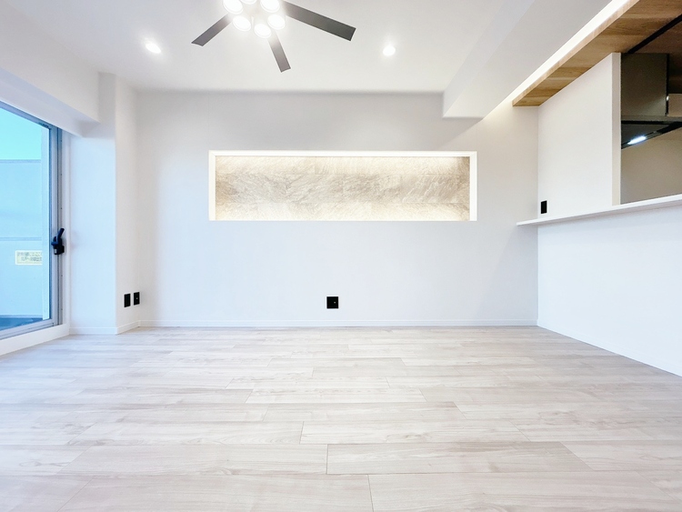 居間 豊かな居住性と、安心感を満たすクオリティが見事に調和した住空間。