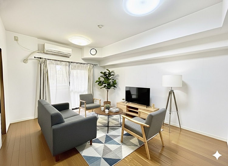 内装 ※CG加工にて家具を消し家具や小物はCG加工によるイメージ画像です