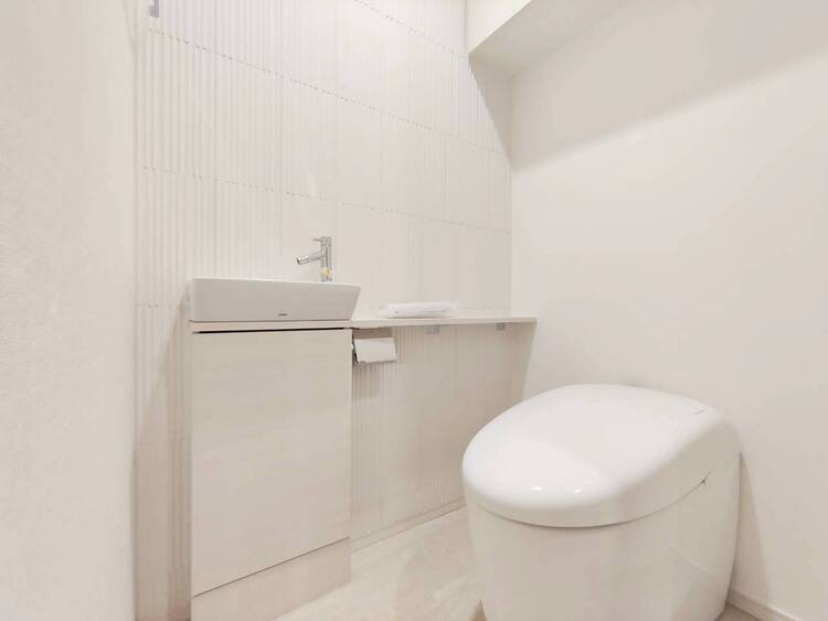 トイレ 清潔感の高いお手洗い。