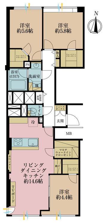 その他 3LDK、専有面積77.54? 
