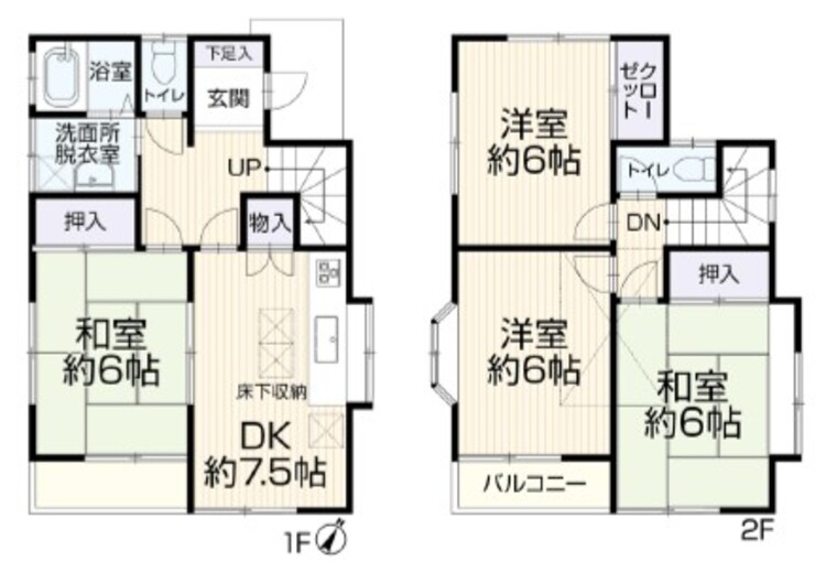 間取り 高速インターや幹線道路へも近く、車で移動もスムーズ。