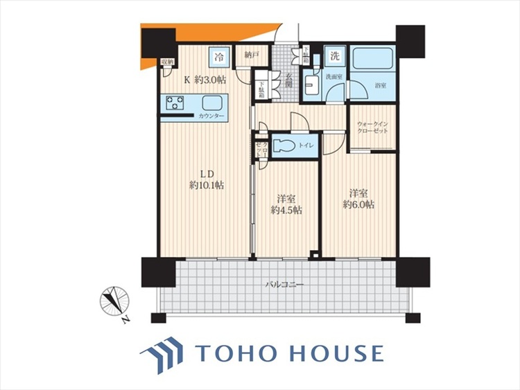 間取り ◆居心地のいい暮らし◆には欠かせない眩い採光。ゆったりとした幅の窓からこの空間に降り注ぐ採光が絶えない。明るいリビングこそ居心地のいい暮らしが待っているのだと思う。