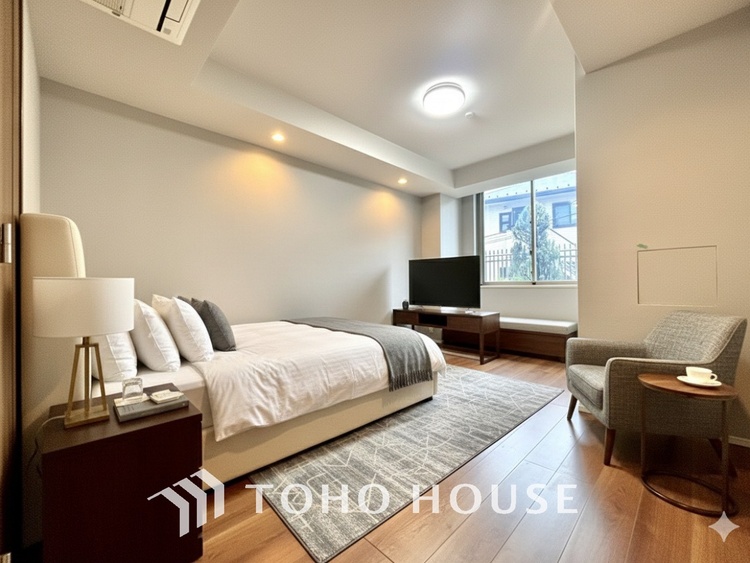 内装 ＊配置してある家具や小物はCGによるイメージ画像です。感性を育むプライベートルームはシンプルでスマートな空間。