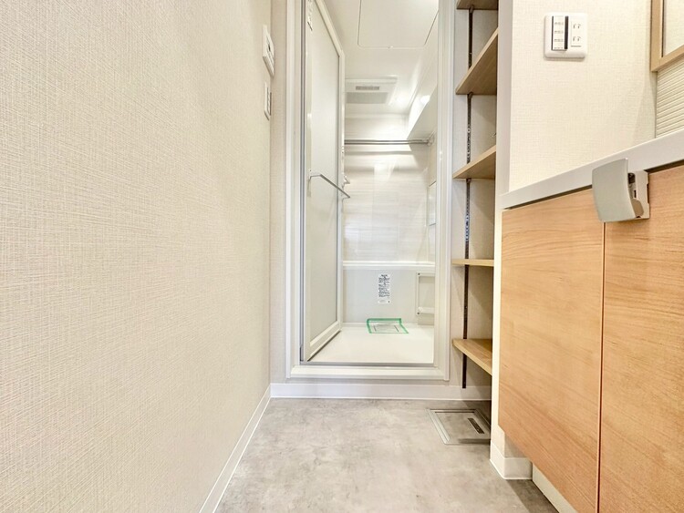 その他 十分な広さの脱衣所。