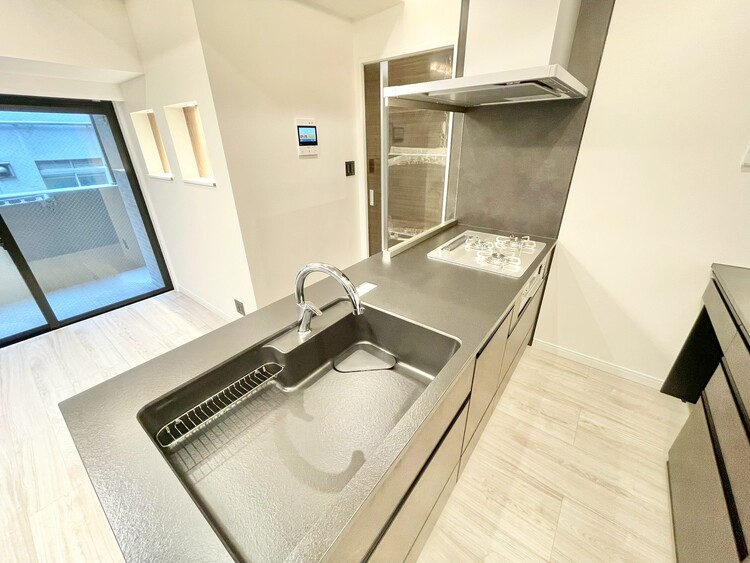 キッチン 使いやすくスタイリッシュなキッチン空間になっております。