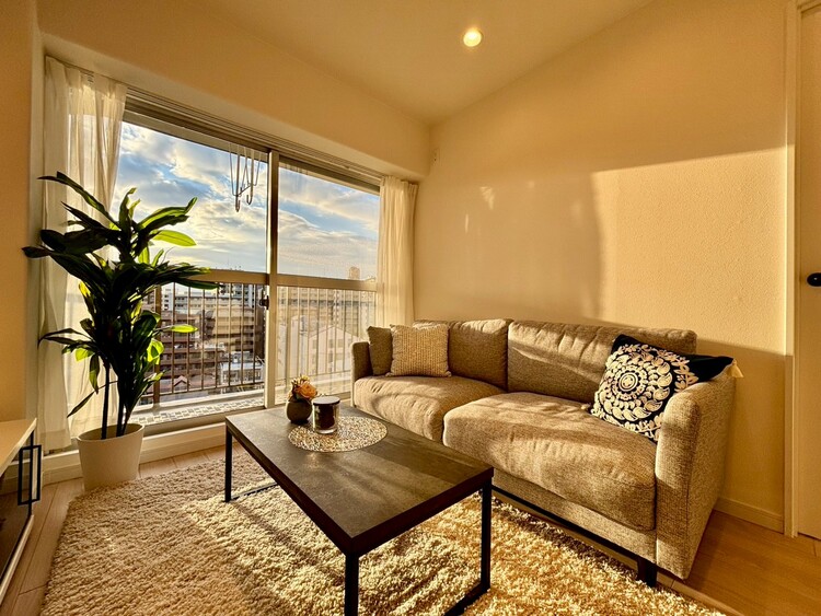 居間 シンプルな内装と偏り過ぎないデザインで統一しました。