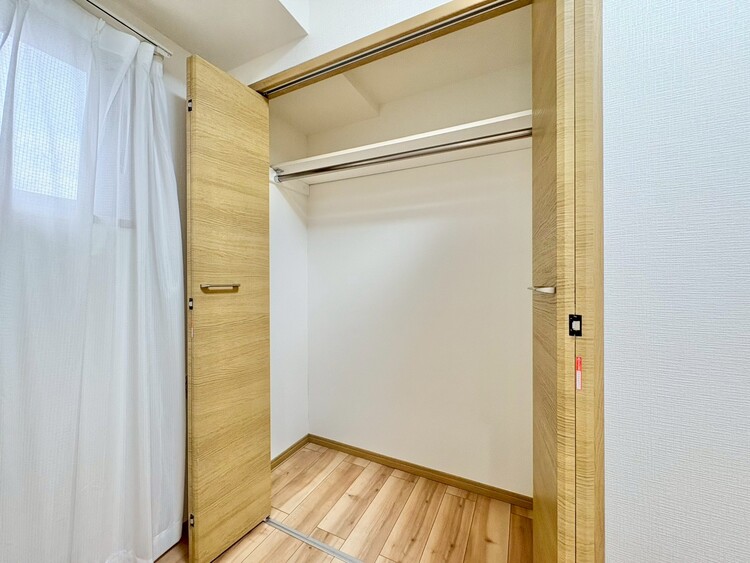 収納 居室にはクローゼットがあり、荷物もスッキリ収納して快適にお過ごしいただけます。