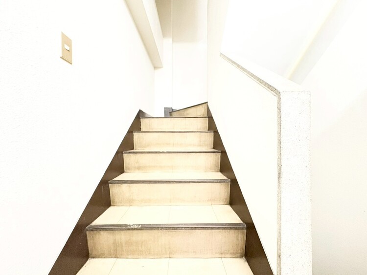 その他 共用部の階段です。明るく清潔に管理されています。