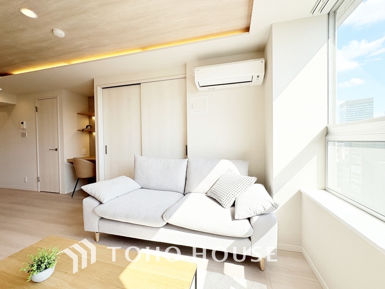 内装 【LIVING】◆simple is best◆無駄のない綺麗なつくりのリビングルームであなただけの暮らしを。