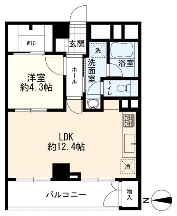 間取り 間取図　1LDK