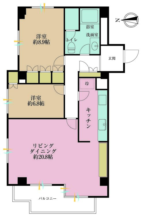 その他 2LDK、専有面積99.57m2