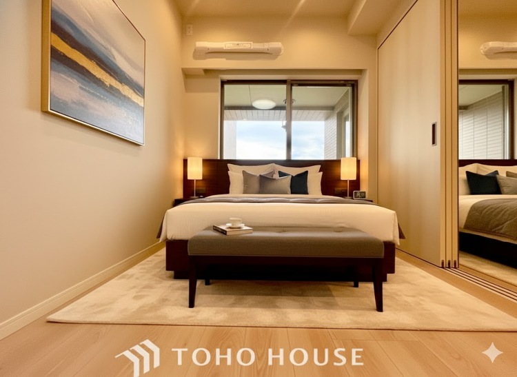 内装 【PRIVATE ROOM】◆快適◆な暮らしに不可欠な収納スペース。快適さとともに思い出も詰まっていく。※配置してある家具や小物はCGによるイメージ画像です。