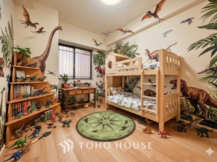 内装 ＊配置してある家具や小物はCGによるイメージ画像です。ここにはみんなが集い、子供の成長に合わせて使える快適空間。