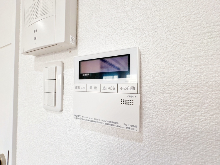 設備 見やすい画面で操作しやすい給湯パネルです。