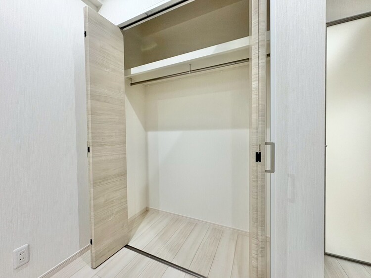 収納 居室にはクローゼットがあり、荷物もスッキリ収納して快適にお過ごしいただけます。
