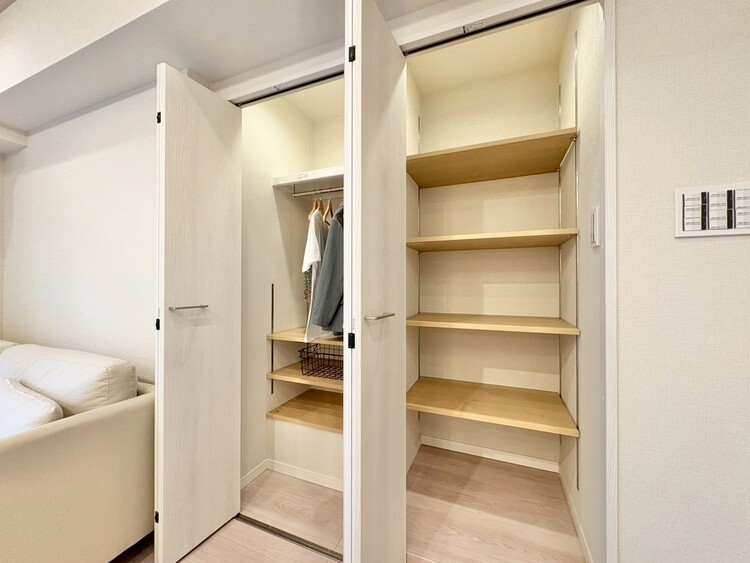 収納 居室にはクローゼットがあり、荷物もスッキリ収納して快適にお過ごしいただけます。