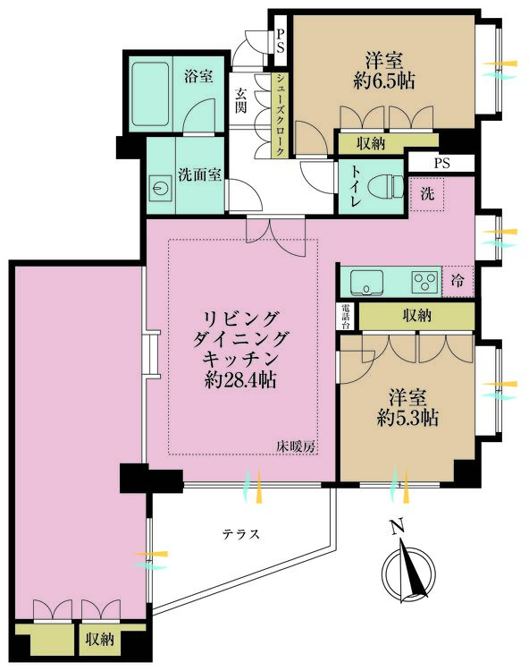 その他 2LDK、専有面積87.21m2