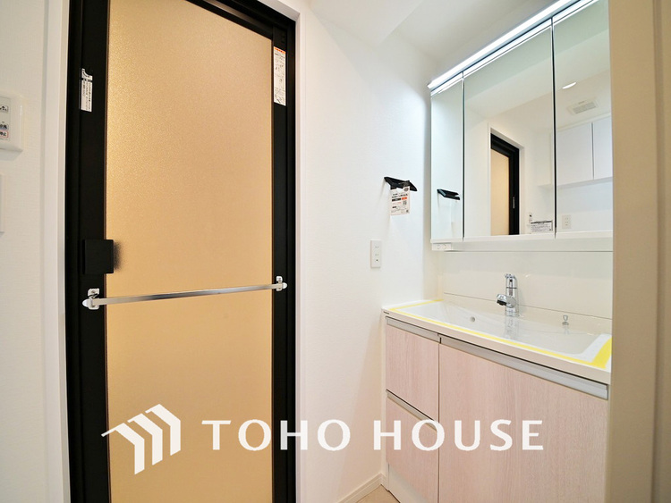 洗面 清潔感のある洗面室