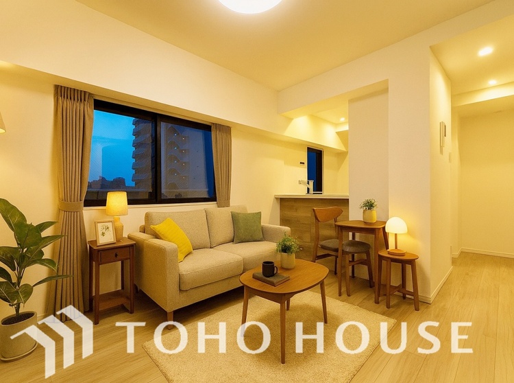 内装 ＊配置してある家具や小物はCGによるイメージ画像です。忙しい朝でも、しっかり家族が揃って食事をして頂けるゆとりある大きさのダイニングスペース。