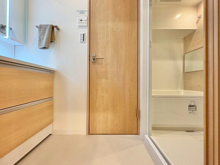 その他 十分な広さの脱衣所。