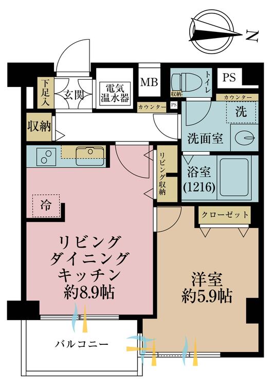その他 1LDK、専有面積42.33m2