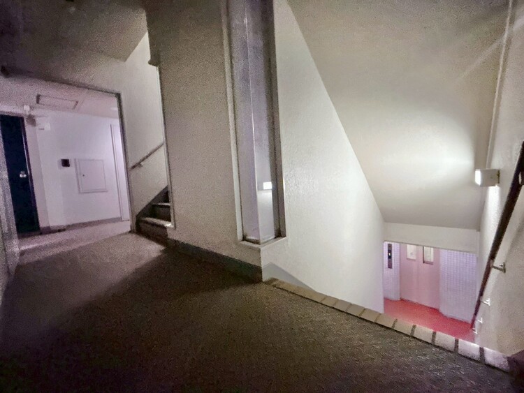 その他 共用部の階段です。明るく清潔に管理されています。