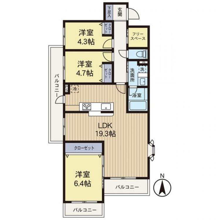 間取り 【間取り】リフォーム完了したお部屋です。中を平日からでもご案内できます！