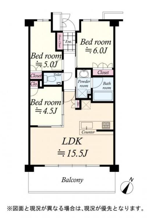 間取り 間取り図　３ＬＤＫ　