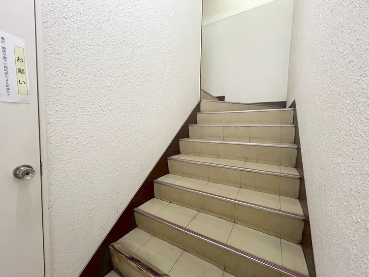 その他 共用部の階段です。明るく清潔に管理されています。
