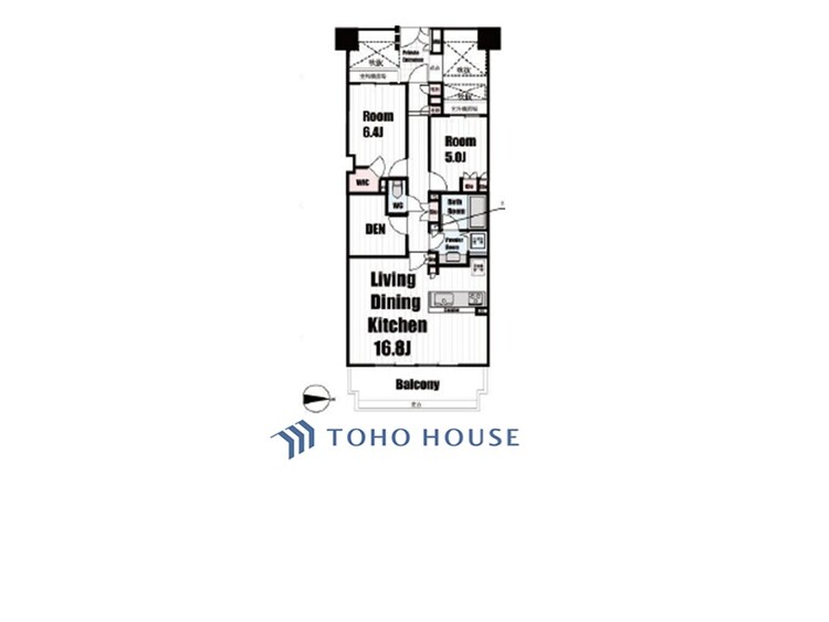 間取り ◆居心地のいい暮らし◆には欠かせない眩い採光。ゆったりとした幅の窓からこの空間に降り注ぐ採光が絶えない。明るいリビングこそ居心地のいい暮らしが待っているのだと思う。