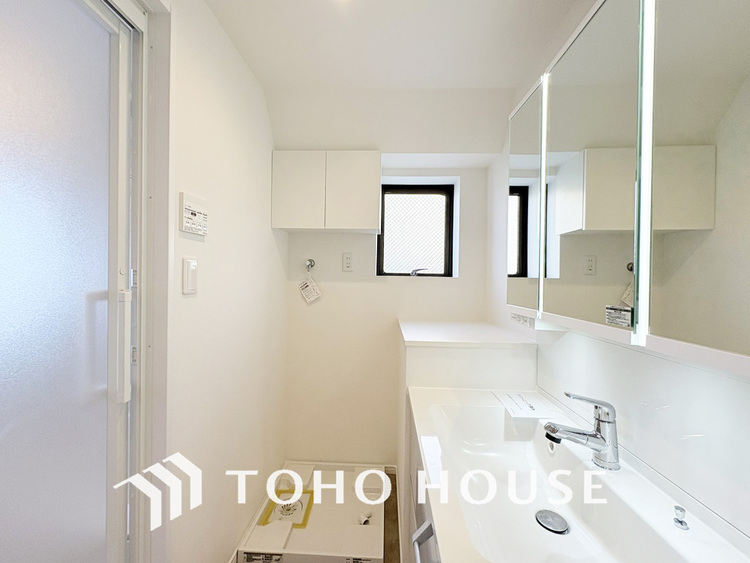 洗面 清潔感のある洗面室